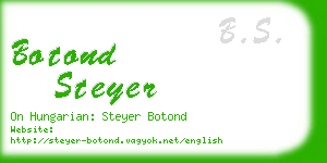 botond steyer business card